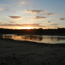 a beautiful sunset after a productive research drive!