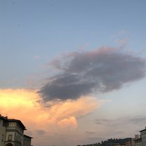 sunset over Florence