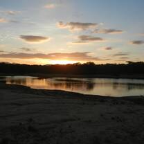 a beautiful sunset after a productive research drive!