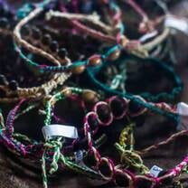 bracelets made by locals