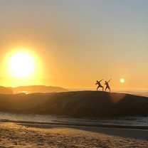 Beach silhouette