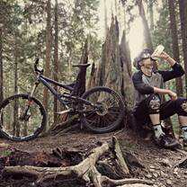 Martin from Czech Republic making the most of his study & work in Vancouver in North Vancouver mountain biking