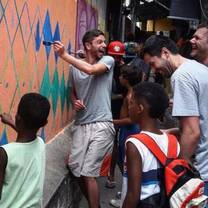 teaching mural painting in Brazil