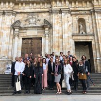 The group outside the Colombian National Congress