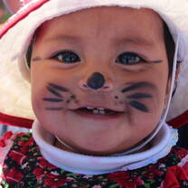 Face-painting with the kids