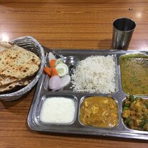 Always go for the thali when ordering at a restaurant - you get a taste of everything!