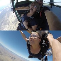 I conquered my fears of heights by jumping out of a plane!