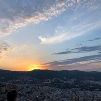 Sunset View of Barcelona