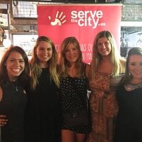 Group of Interns enjoying fundraiser