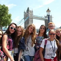 Tower bridge with friends