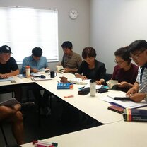 students at desks