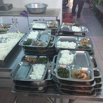 Portioning out meals 