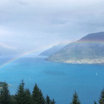 Rainbow over Queenstown