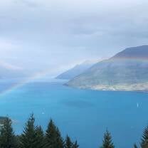 Rainbow over Queenstown