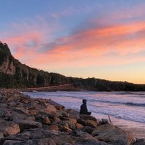 Sunset in Punakaiki