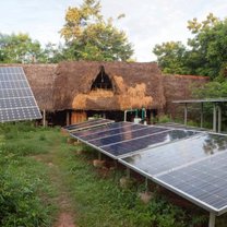 Sadhana Forest in India - Solar Panels and Natural Architecture