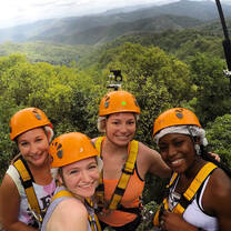 Soar through the jungle on a zipline adventure