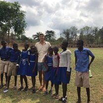 Volunteer teaching in one of our linked schools
