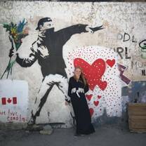 Banksy Painting-Bethlehem