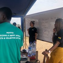 GVI teaching on the beach