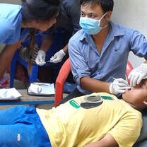 Medical volunteers in Cambodia