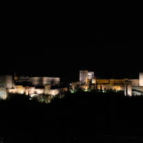 La Alhambra at night time 