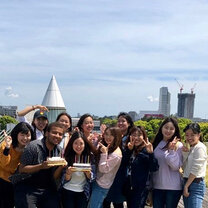 New friends from Kanda University New friends we made from Kanda University of International studies