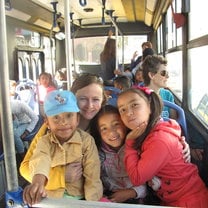 With a few students I worked with in my volunteer placement