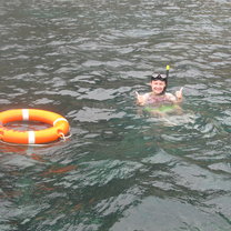 Snorkeling off the coast of Isla de la Plata