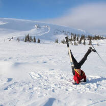 Headstands in the snow!