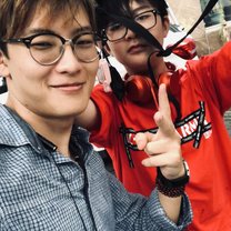 Selfie with host kid