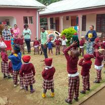 Singing and dancing