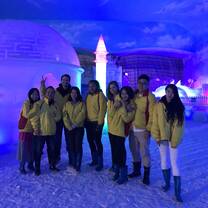 group ice skating