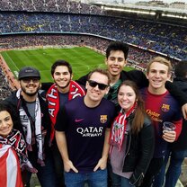 Study abroad with USAC in Bilbao, Spain At a soccer game