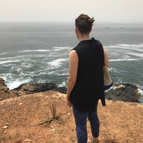 A cliff on the Island of Goree