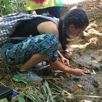 We would walk through rivers and find small cat footprints to track their movement. 
