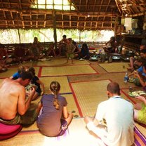 Lunch in the main hut