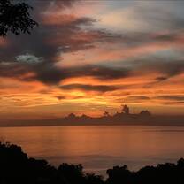 Sunset from the school