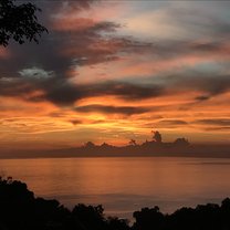 Sunset from the school