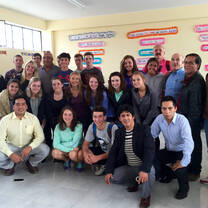 Visiting English class at Colegio Corazón de Jesus, Jicamarca, Peru