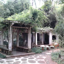 This little corridor can be found on the campus of Yunnan University, near the Green Lake. Surrounded by foliage and a pond, it's adorably whimsical, and very peaceful and quiet most days.