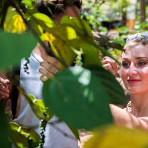 woman in spice garden