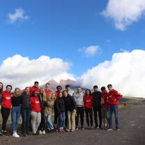 Cotopaxi volcano (where we went horseback riding))