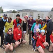 Taking lots of pictures with the community on our last day