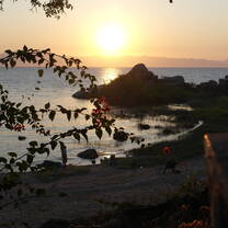 Sunrise from the garden 