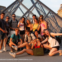 Louvre group photo MEI IB 2018 Group picture following our Louvre exploration