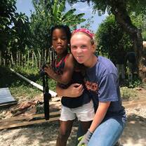 Many kids liked to hang around the construction site and always wanted to help us out. 