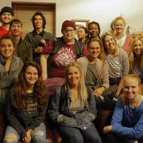 group of college students smiling