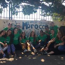En la Asociación,  todos los voluntarios nuestro ultimo dia :(