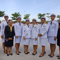 My co-teachers during the birthday celebration of King Maha Vajiralongkorn